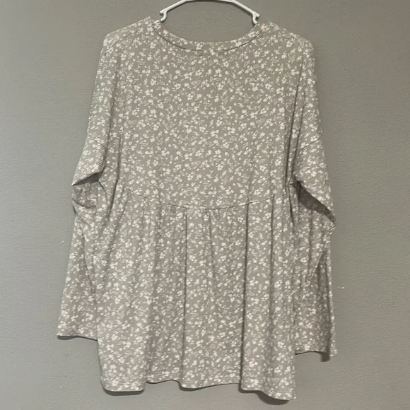 Cotton Bleu babydoll shirt NWOT - Picture 2 of 4